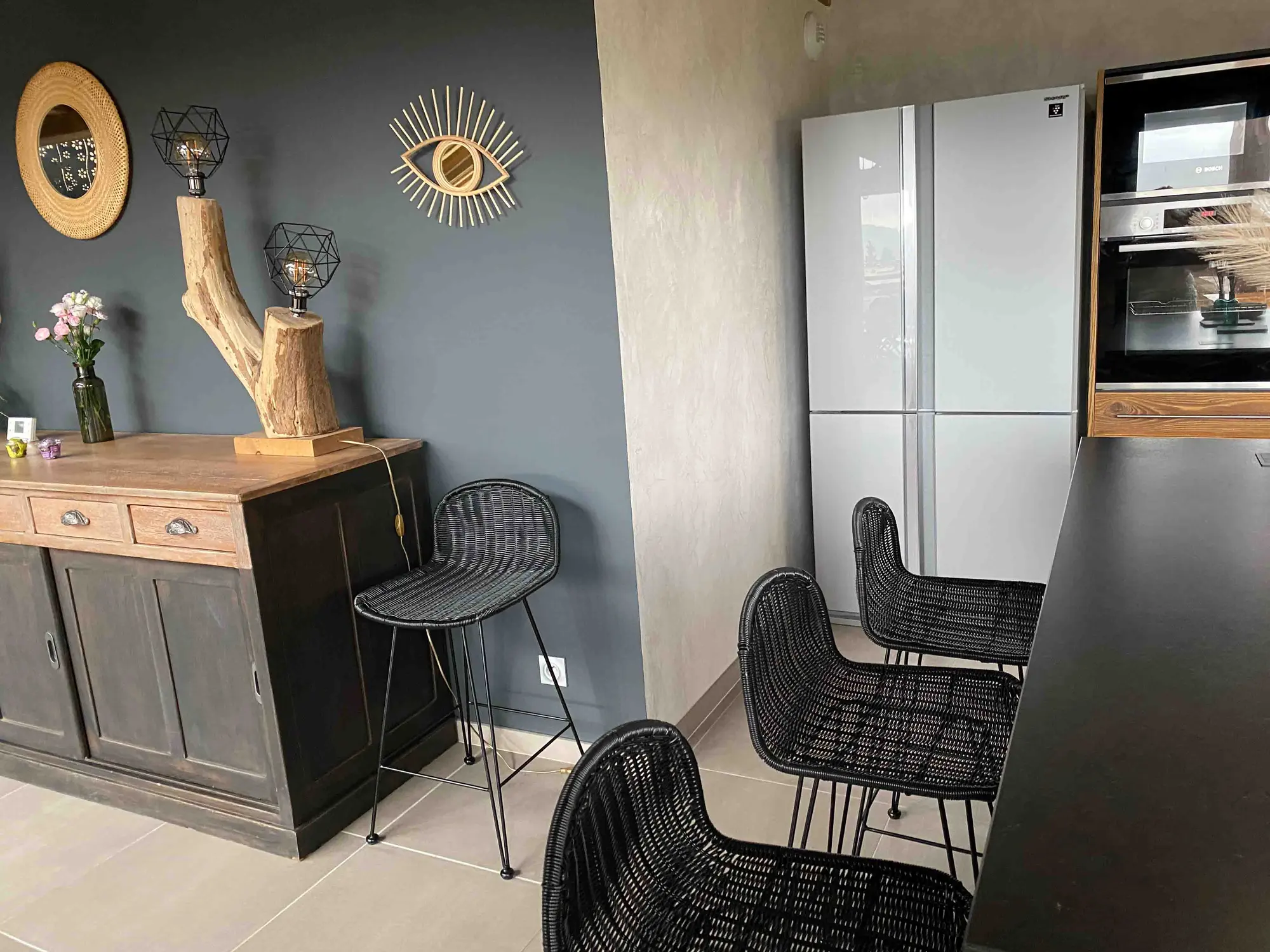 Sideboard and storage in the chalet kitchen