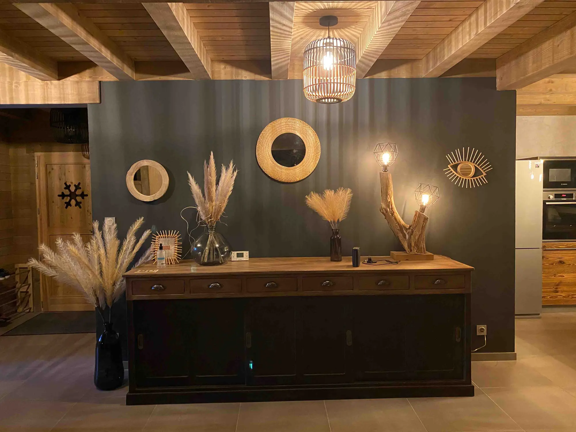 Sideboard and storage in the chalet kitchen